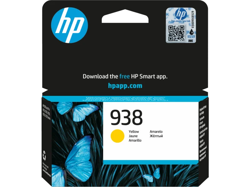 HP 4S6X7PE Sarı Mürekkep Toneri(938)