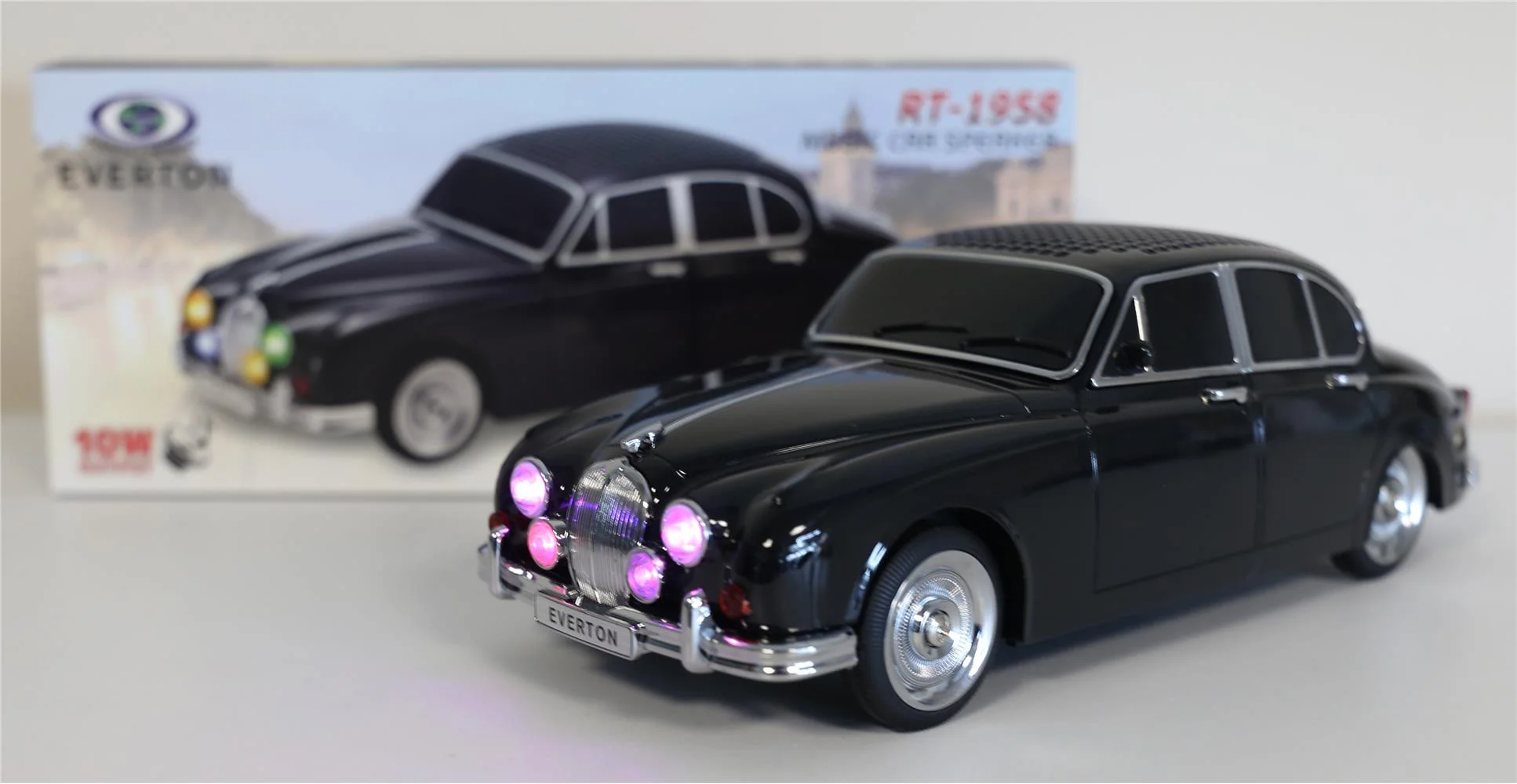 EVERTON RT-1958 Siyah Arabalı  Bluetooth Fm-Usb-Tf-Aux Şarjlı Nostaljik Radyo