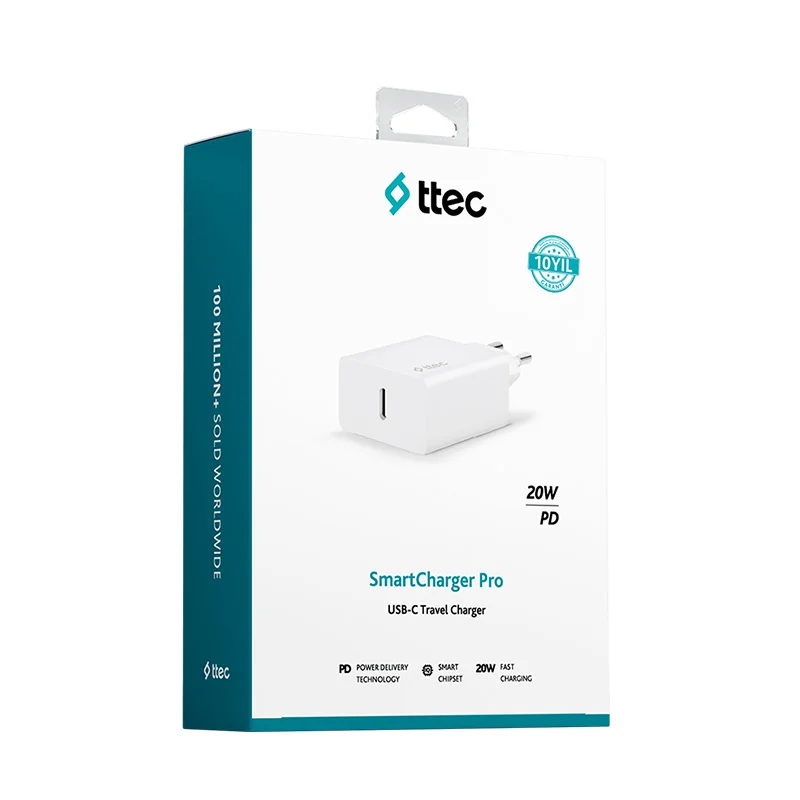 Ttec SmartCharger PD 20W Seyahat Hızlı Şarj Aleti