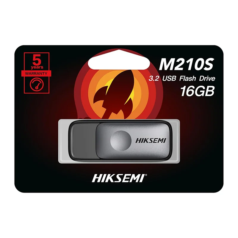 Hikvision 16GB USB3.2 HS-USB-M210S-16G Sürgülü Siyah Flash Bellek