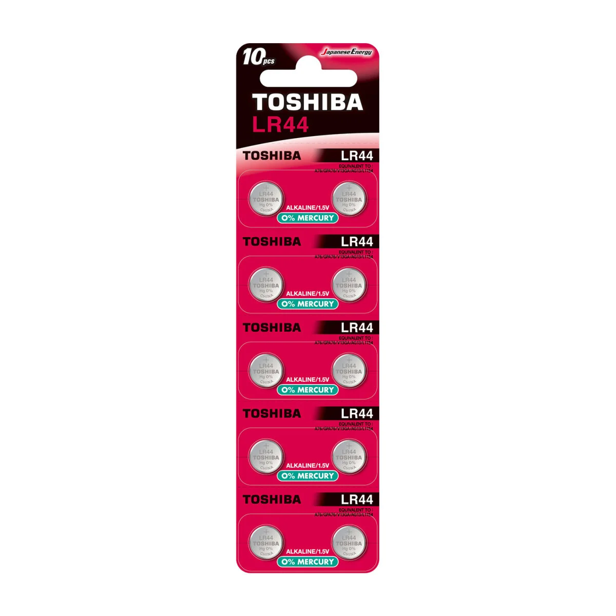 TOSHIBA LR44 ALKALİN PİL 10LU (2x5)