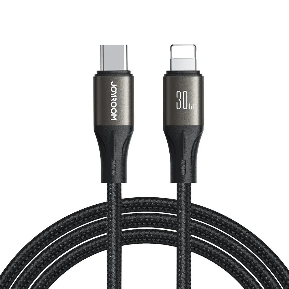 JOYROOM S-A25 30W TYPE C-LIGHTNING CABLE 1.2M BLCK
