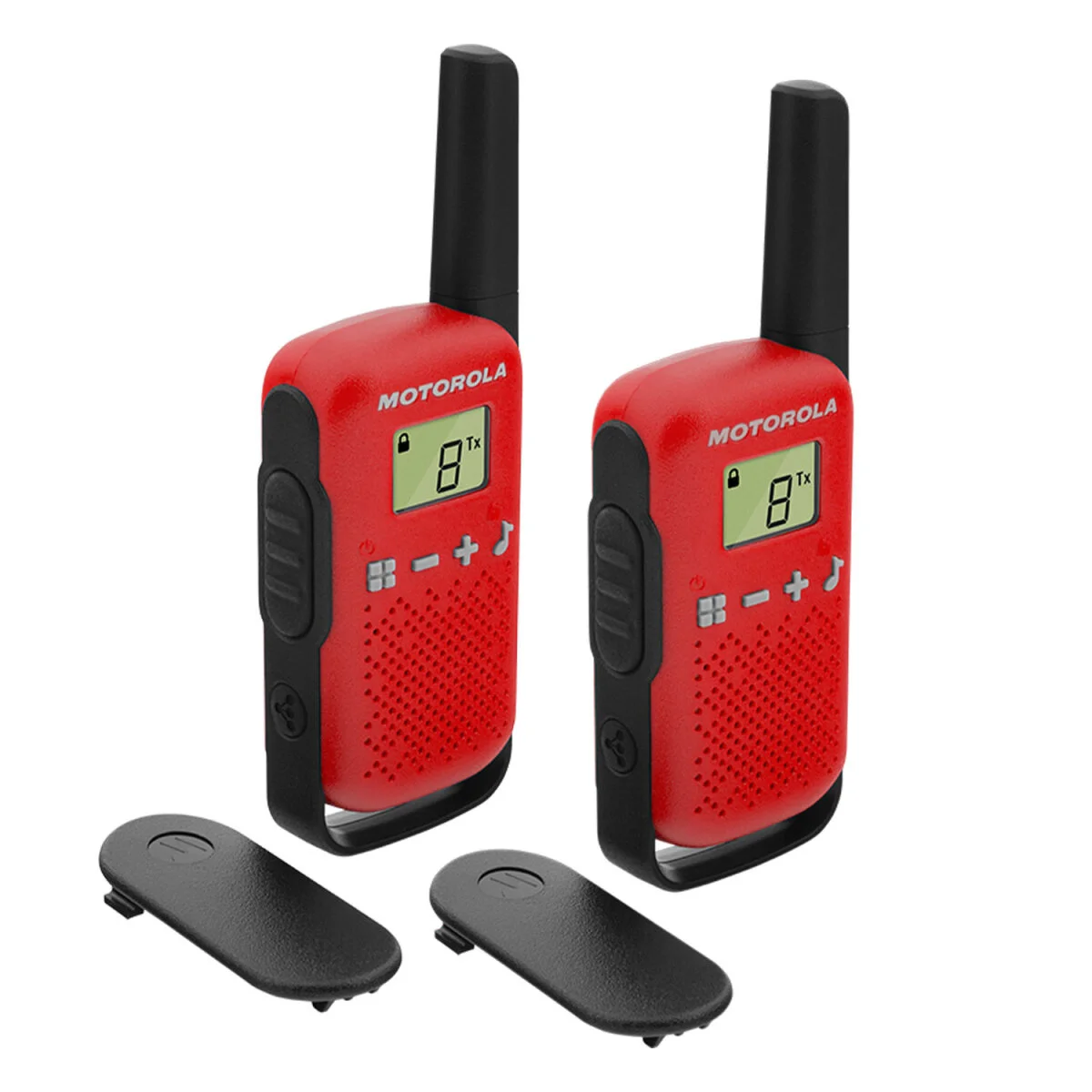 MOTOROLA T42 TELSİZ İKİLİ SET KIRMIZI