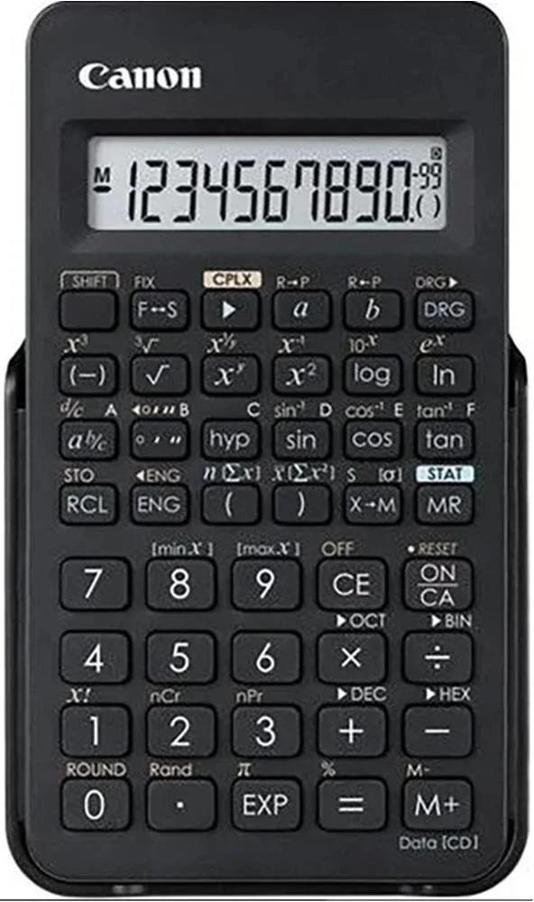 Canon F-605G Siyah 12 Hane Bilimsel Hesap Makinesi