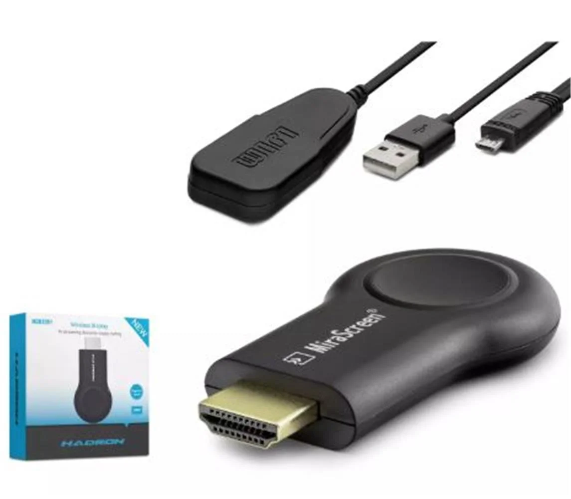 HADRON HDX2351 HDMI Kablosuz Görüntü Aktarım Cihazı Display Android - iOS - Windows - macOS - Siyah