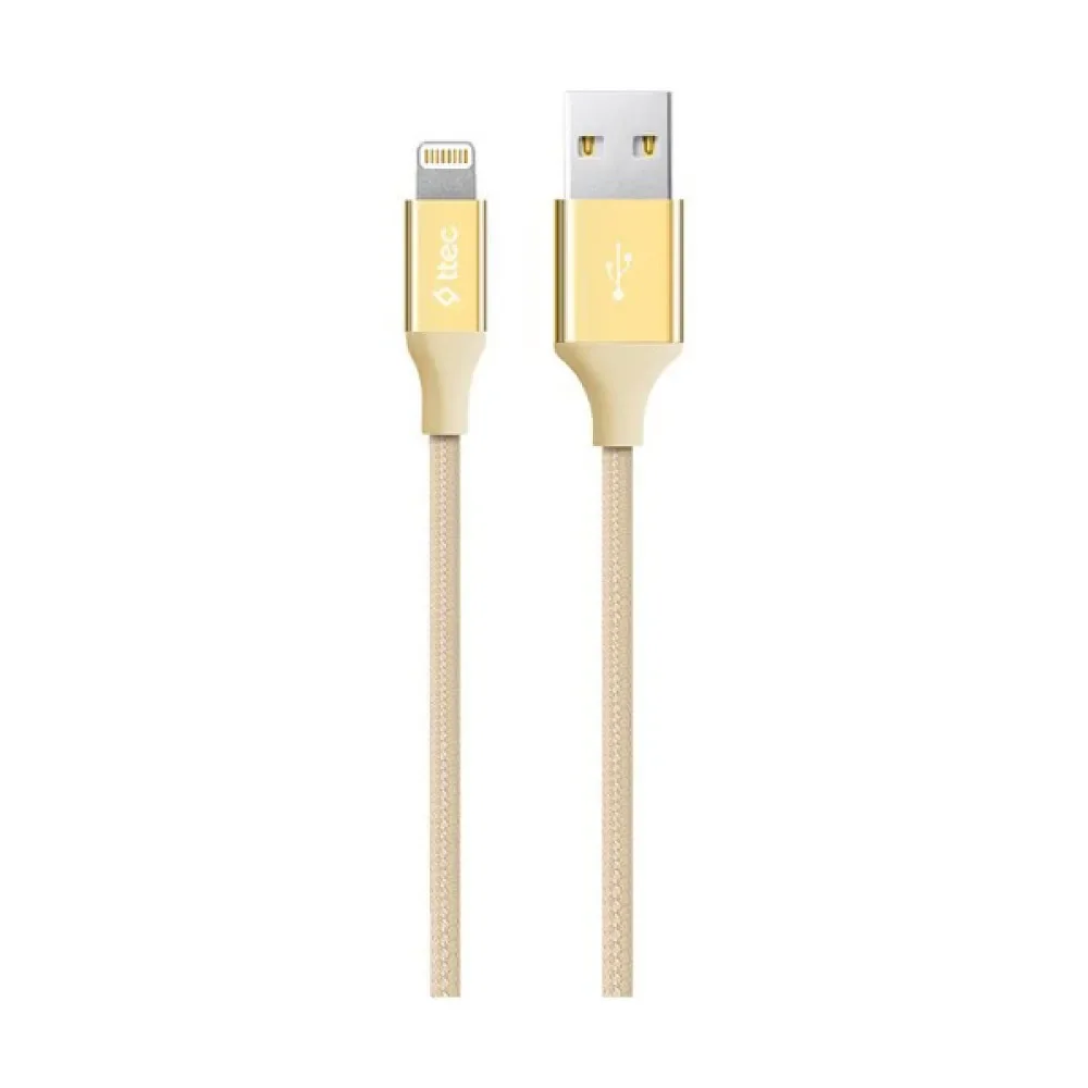 Tec Alumicable Iphone Şarj Kablosu 2DK16A Altın