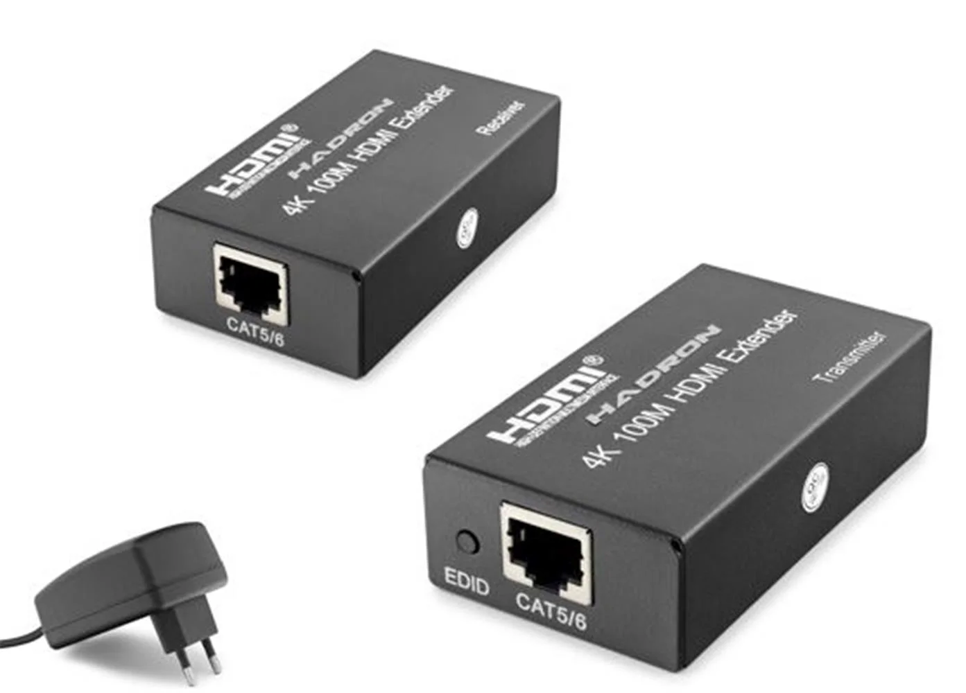 Hadron Hdx1367  100M Hdmi Extender 4K DC 5V adaptör Siyah