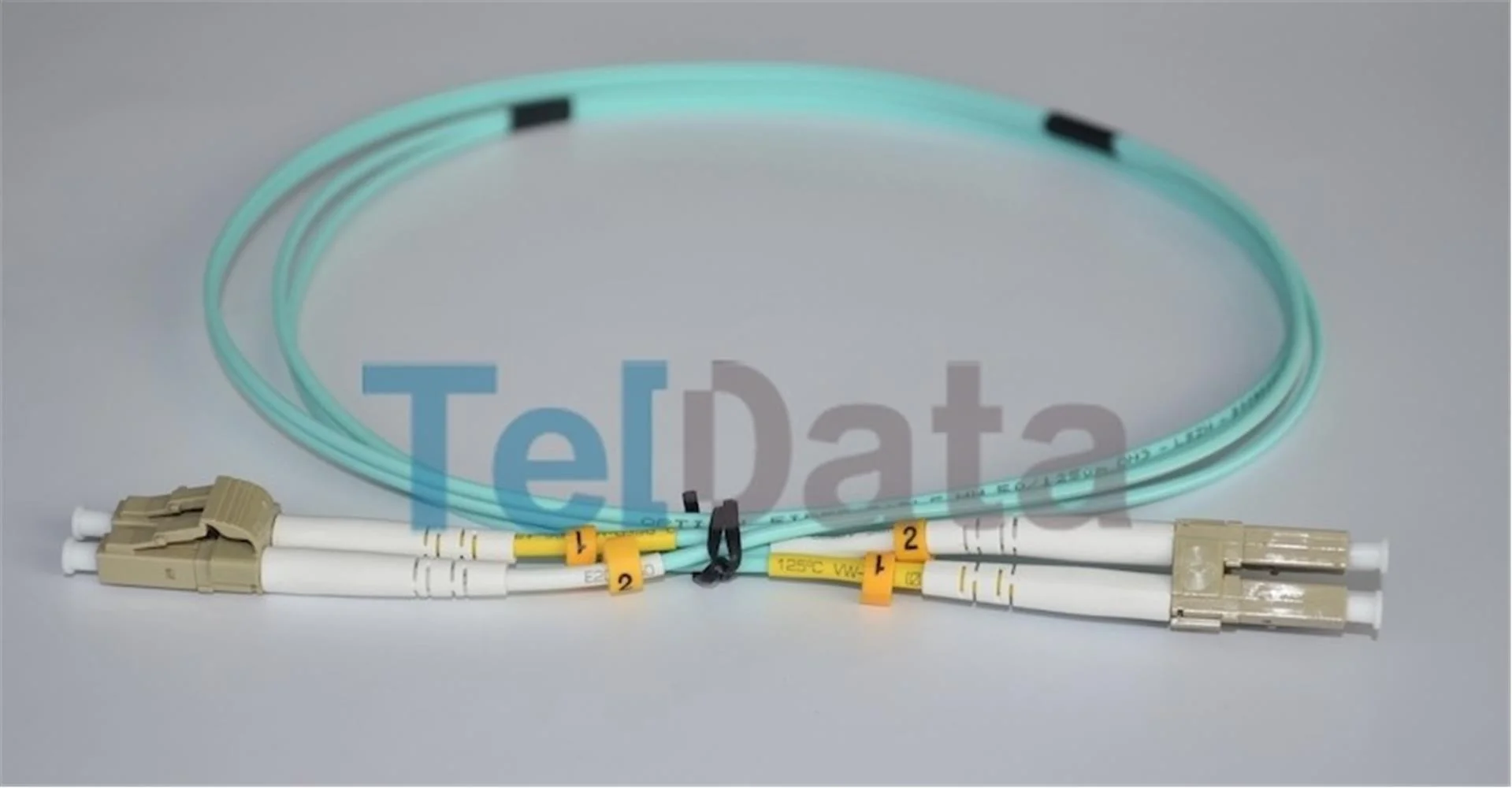 TELDATA TLD-LCLCOM21 LC-UPC-LC-UPC MM DX OM3 1 METRE FIBER OPTIK PATCHCORD