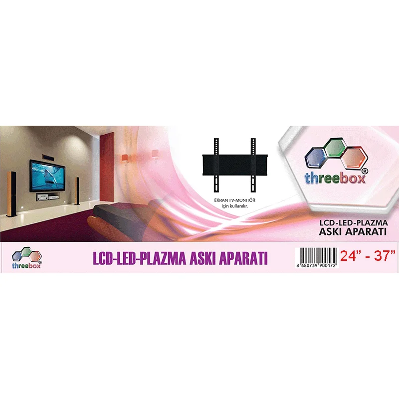 Threebox LCD-LED-PLAZMA Askı Aparatı 24"inç - 37 İnç İçindir. 
