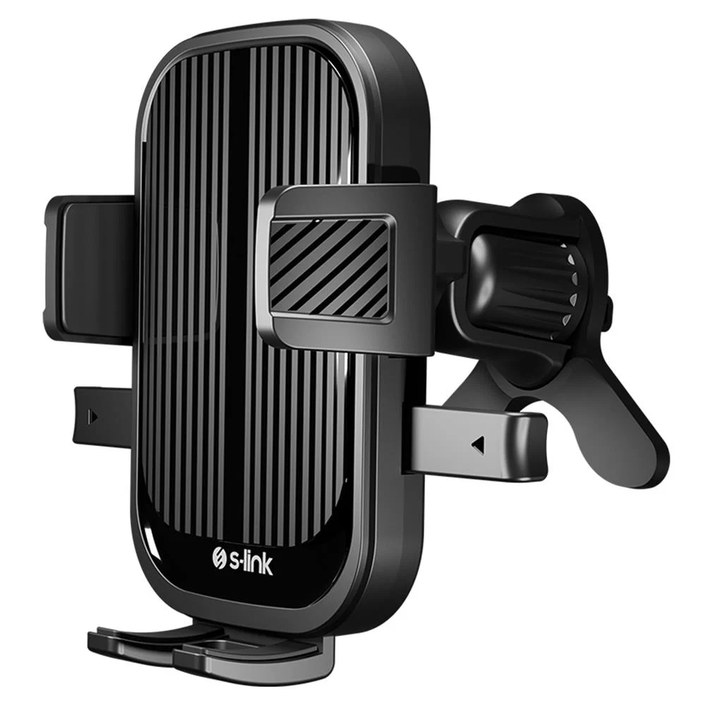 S-link SL-AT84 Universal Ayarlanabilir Siyah Klima Izgara Üzeri Araç Telefon Tutucu