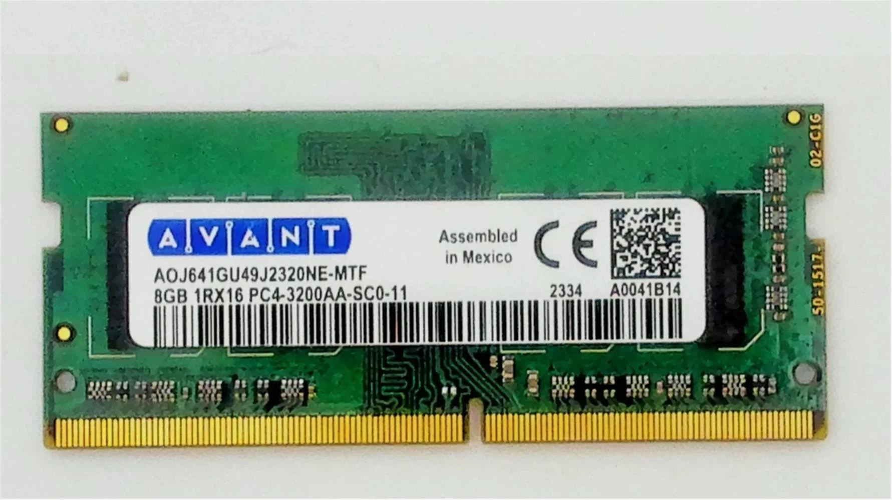 Avant DDR4 8GB 3200MHZ SODIMM Notebook Ram
