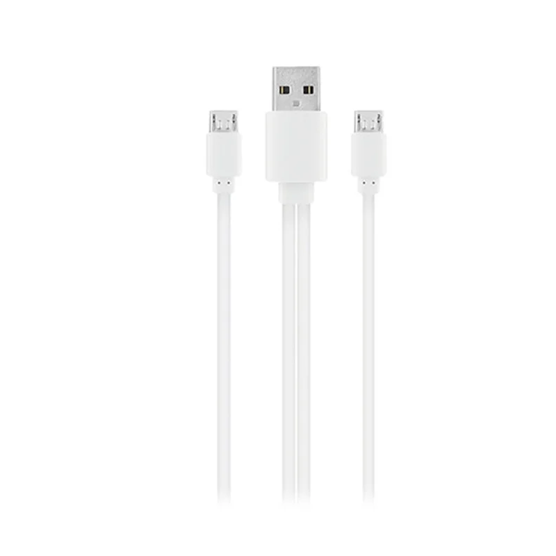 S-link SMG-328 2*Micro Usb Akıllı Telefonlar 1m Beyaz Şarj Kablo