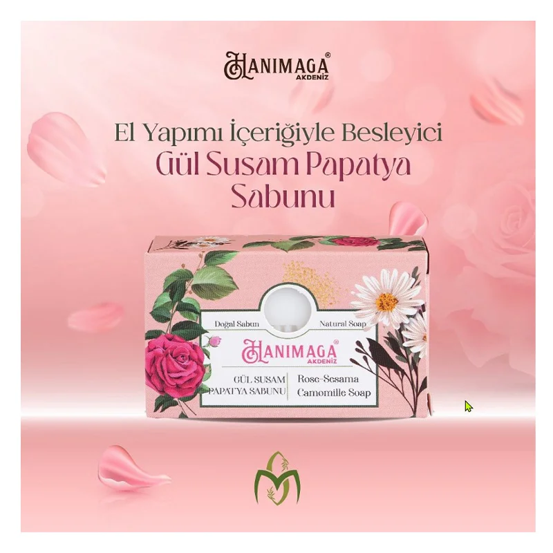 Hanımağa Akdeniz Doğal Gül Susam Papatya Sabunu 100 Gr