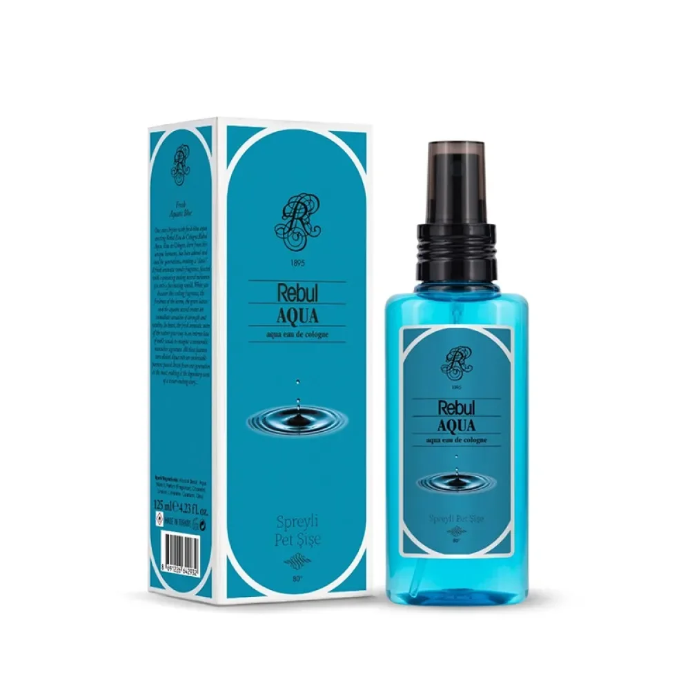 Rebul Aqua 125 ml Pet Spreyli Kolonya
