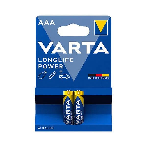 Varta Longlife Power Alkalin İnce Pil - AAA - 2&amp;#39;li