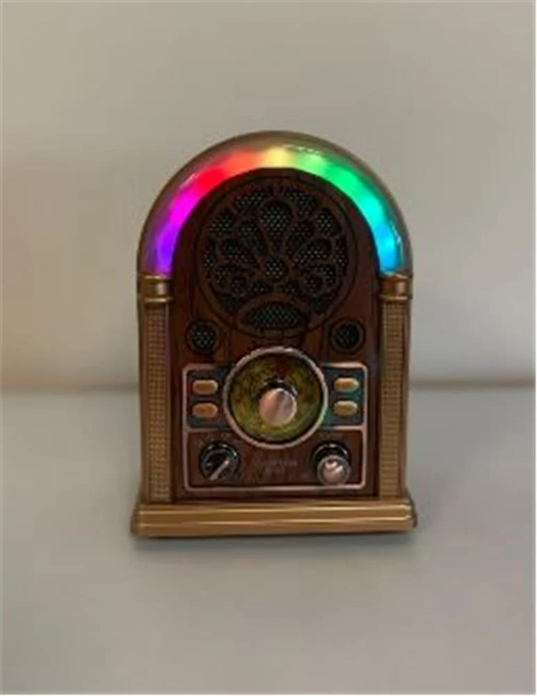 Everton RT-752 Şarjlı, Led Işıklı  Nostaljik Radyo( Bluetooth-USB-SD-FM)