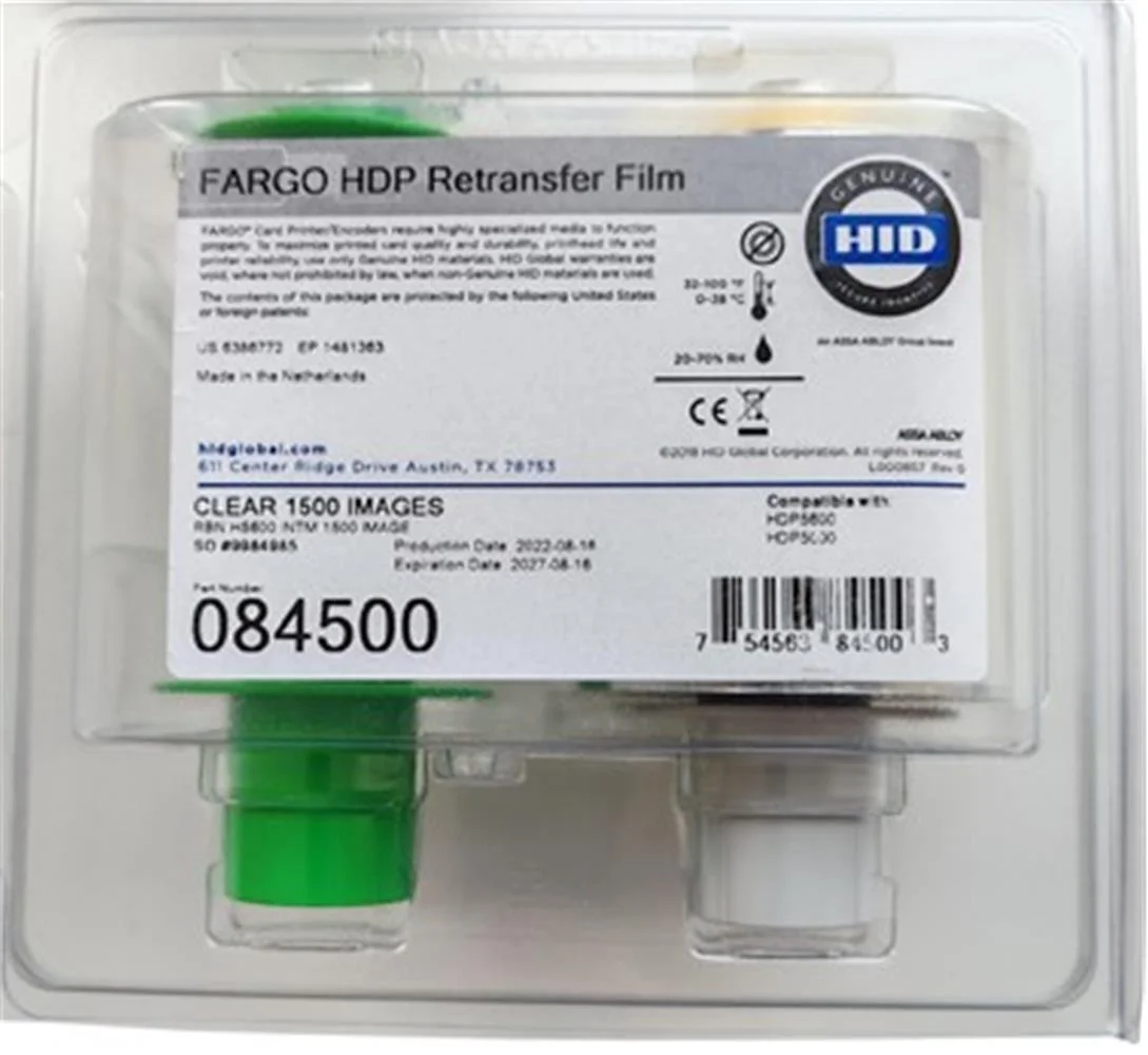 Fargo 084500 Transfer Film Ribbon HDP5000   1500 baskı