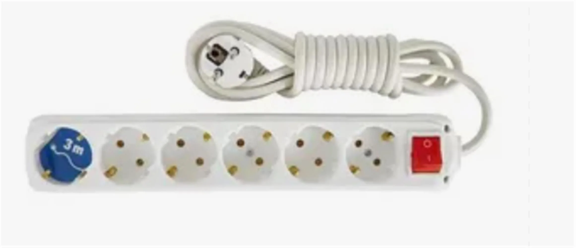 Almera 6lı 3mt Anahtarlı Topraklı Priz