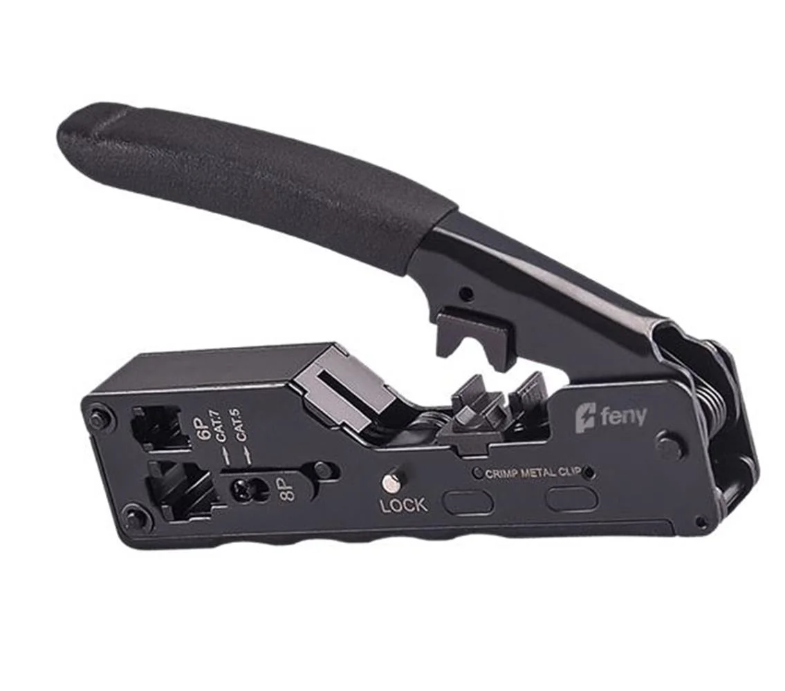 Feny FN-PEN12  RJ11-RJ12-RJ45-CAT5E-CAT6-CAT7 Yeni Nesil Network Kablo Sıkma Ve Soyma Pensesi