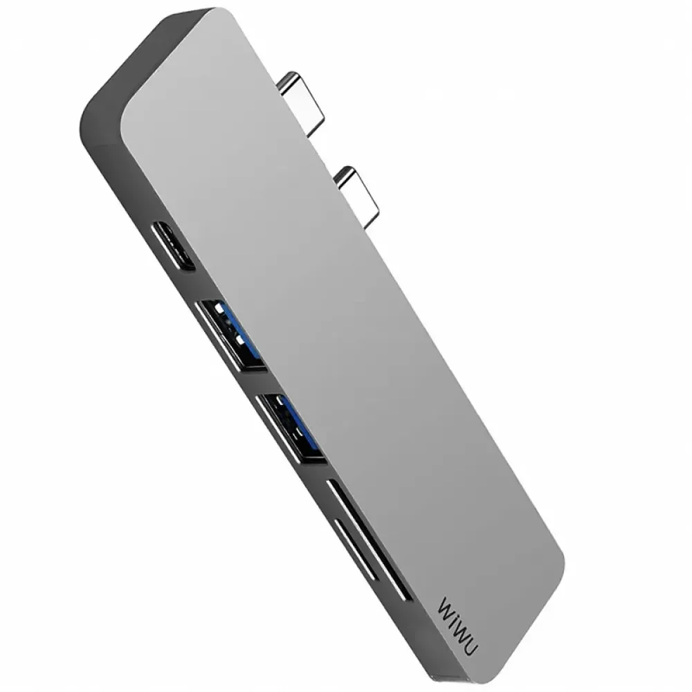 WIWU Hub T8 Lite USB Type-C Gri