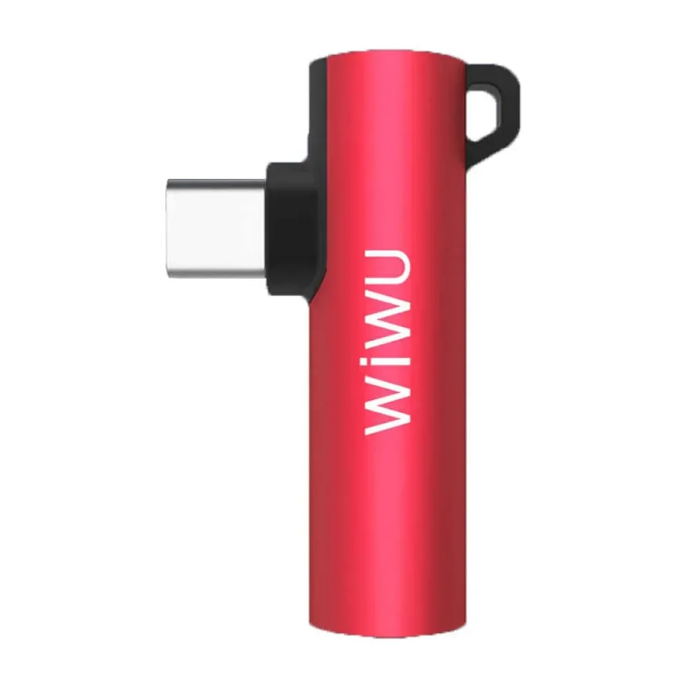 Wiwu ST05 Type-C Ses Adaptörü Kırmızı