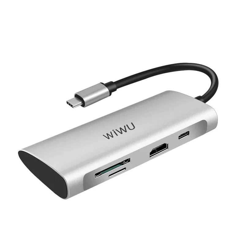 WiWU Alpha A731HP 7&amp;#39;si 1 arada USB C Tipi adaptör