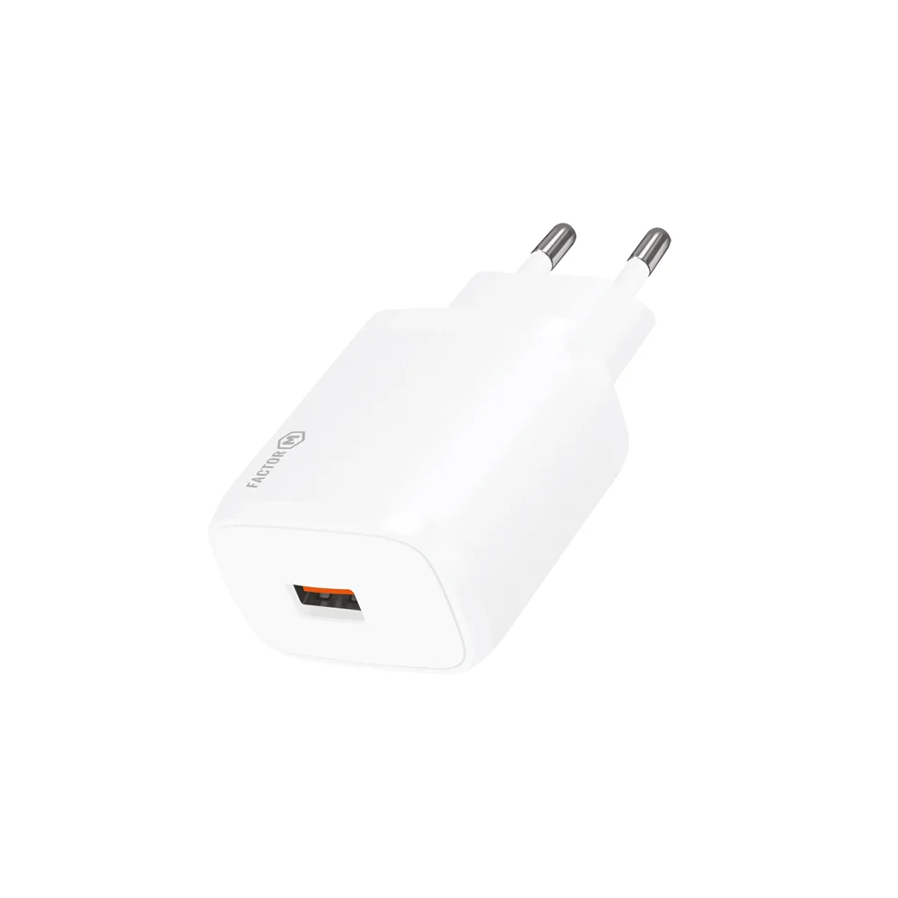 Factor-M Hızlı Şarj Adaptörü (18W) -Beyaz