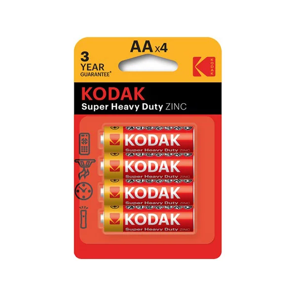 Kodak Blisterli Çinko Karbon Kalem Pil  4&amp;#39;Lü Paket