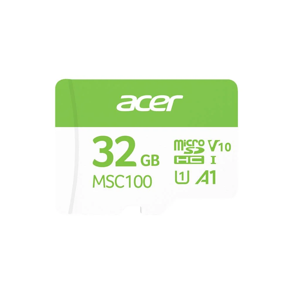 Acer MSC100 32GB microSD U1 V10 A1 Aksiyon Kamera &amp; Güvenlik Kamerası Uyumlu