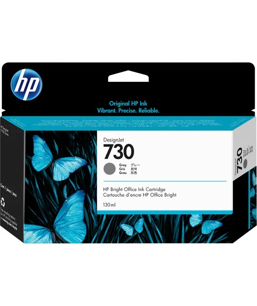 HP P2V66A 130 ml Gri Mürekkep Kartuş (730)