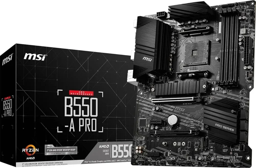 Msı B550-A Pro AM4 DDR4 Bellek 4400(OC) HDMI DP M.2 USB3.2 ATX Anakart
