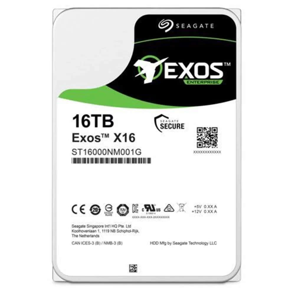 Seagate 16TB EXOS ST16000NM000J 3.5 256MB 7200RPM SATA3 NAS Sabit Disk (İthalat)