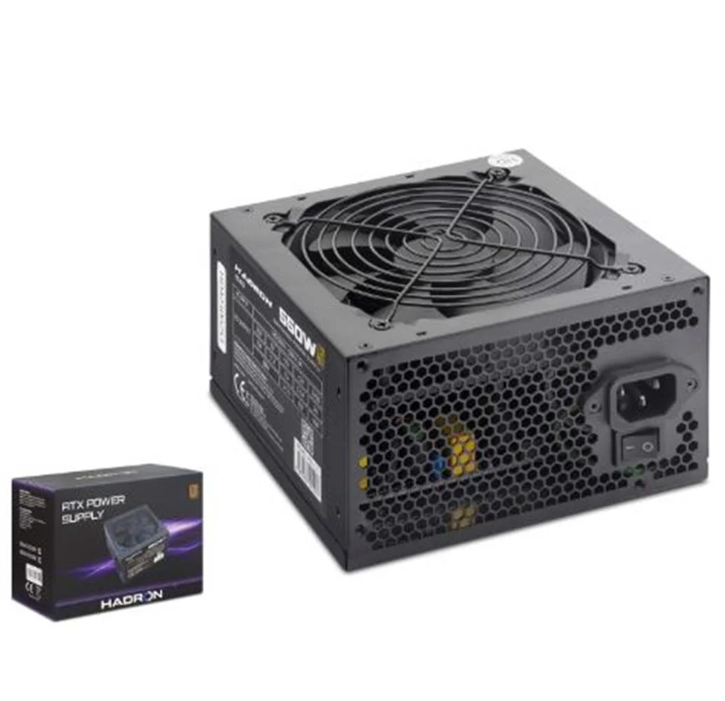 HADRON HD423 PC Power Supply Güç Kaynağı 550W 12 cm Fan ATX 80 Plus Siyah
