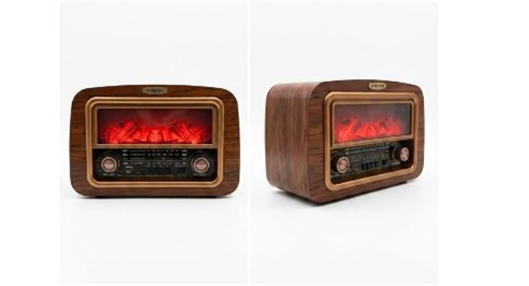 Everton Rt-742 Şömine Göstergeli  Bluetooth Fm-Usb-Tf-Aux  Şarjlı Nostaljik Radyo
