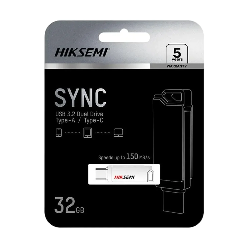 Hiksemi 32GB HS-USB-E327C-32G Type-C Dual USB 3.2 Flash Bellek