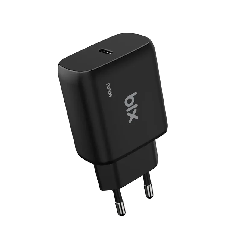 BXPD30TA 30W Type-C PD 3.0 PPS Akım Korumalı Hızlı Şarj Adaptörü Siyah