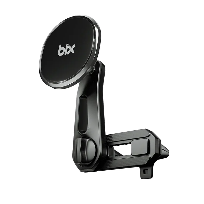 BXCH6 Çift Havalandırma Klipsli ve Destek Kollu 360° Derece Ayarlanabilir Araç Telefon Tutucu