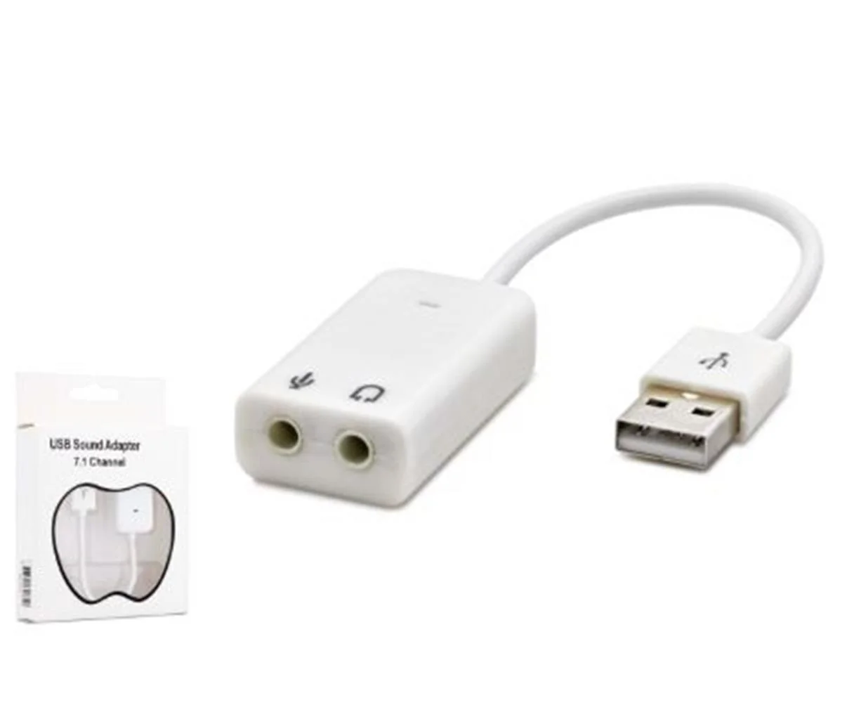 HADRON HDX5263 USB Harici Ses Kartı 7.1 Beyaz