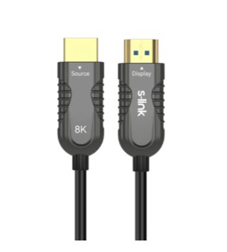 S-link SL-HM8K030 HDMI TO HDMI 30m v2.1 8K60 HZ 4K 120HZ Fiber Kablo