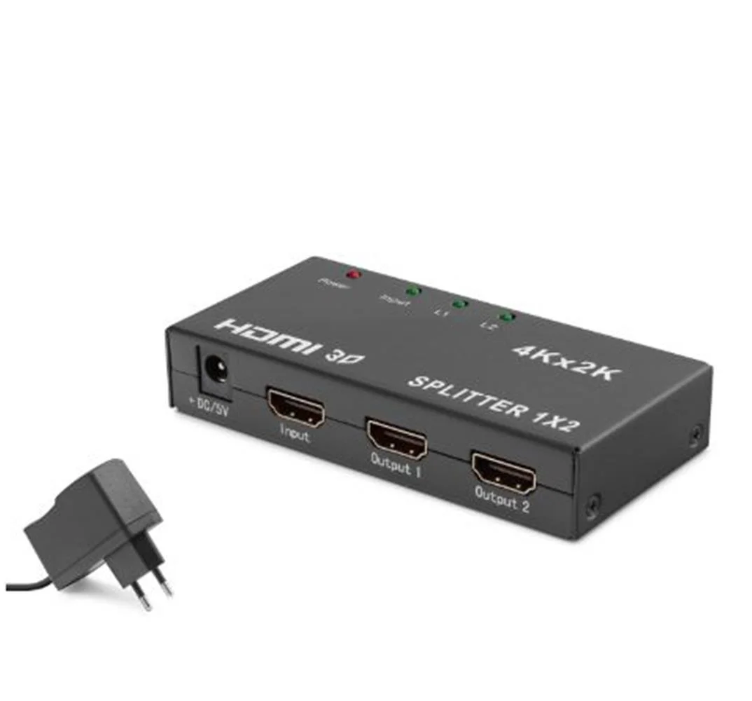 HADRON HDX1295 HDMI Splitter 4K 3D 1 In 2 Out - Siyah