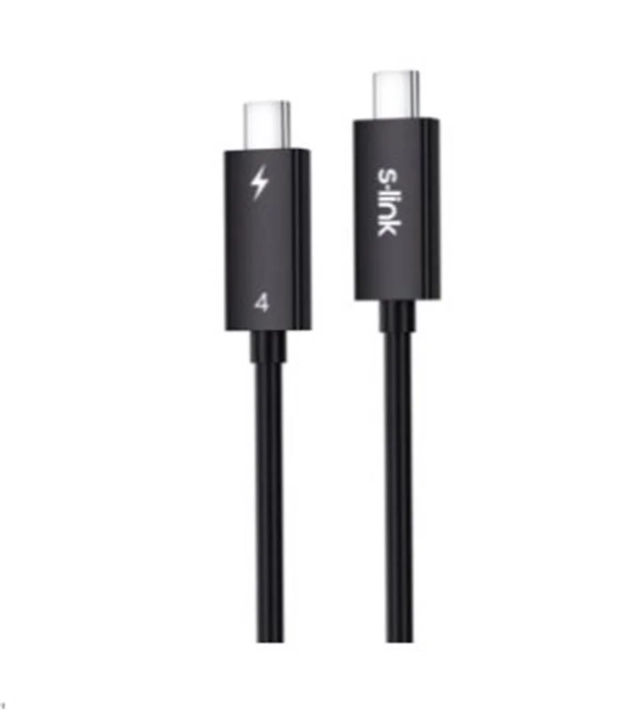 S-link SL-TC402 Thunderbolt 4.0 2m 8k 60Hz PD100W TypeC to TypeC 40Gbps Hızlı Data Kablosu