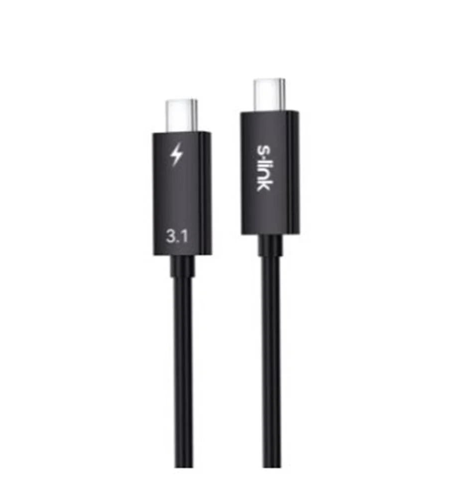 S-link SL-TC302 Thunderbolt 3.0 2m 4k 60Hz PD100W TypeC to TypeC 40Gbps Hızlı Data Kablosu