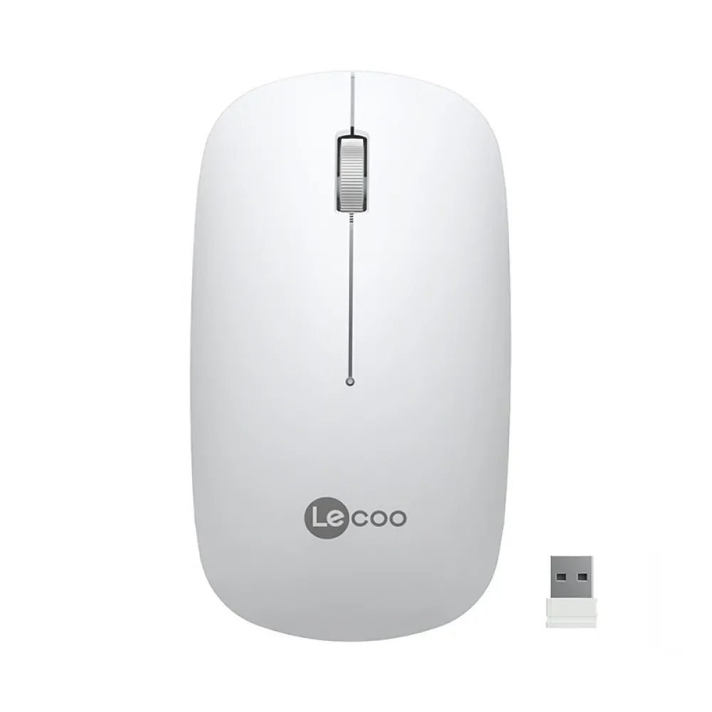 Lecoo WS214 Kablosuz 1200DPI 3 Tuşlu Optik Mouse Beyaz