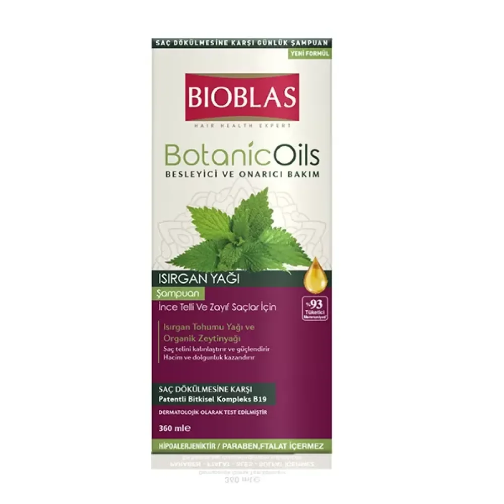 Bioblas Şampuan Isırgan Yağı Özlü İnce Telli 360 Ml