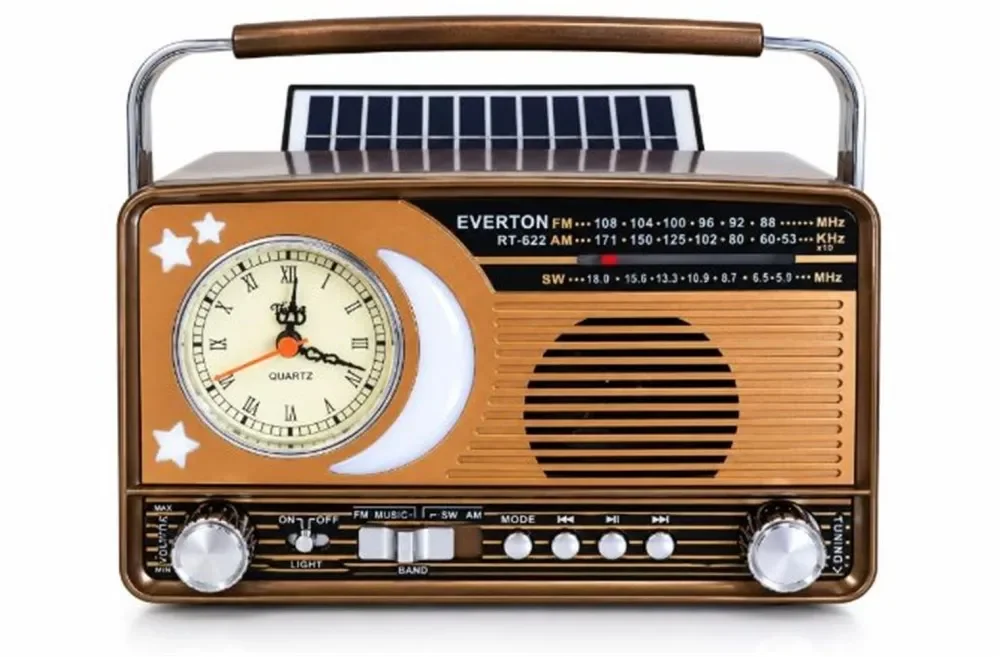 Everton Rt-622  Bluetooth Fm-Usb-Tf-Aux  Şarjlı Nostaljik Radyo